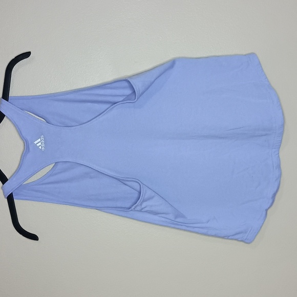 adidas Logo Tank Top in Lavender - Picture 4 of 5